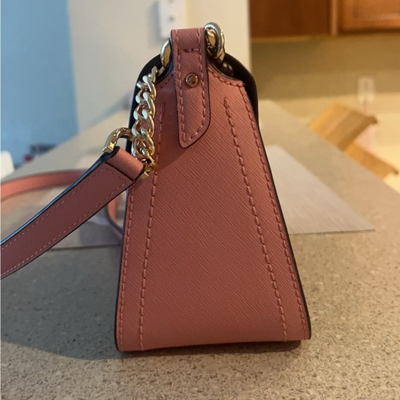 NWT Micheal Kors Pink & Brown Crossbody - Picture 2 of 11